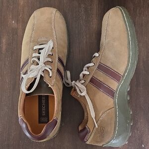 Skechers Mens Casual Leather Sneaker Size 10